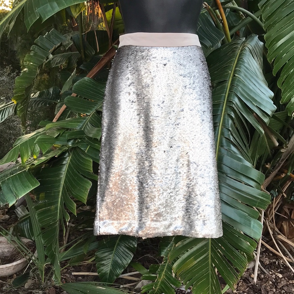 Sequin pencil skirt